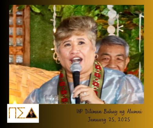 The hardworking PSD@50 Head of Finance and Marketing Sis Angela Anila_ who raised funds to make this homecoming a big success